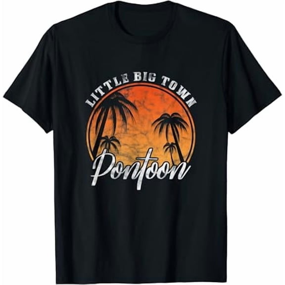 Little Big Town Pontoon Summer Vacation Vintage T-Shirt Hot Trending Shirt, Vintage Birthday Gift