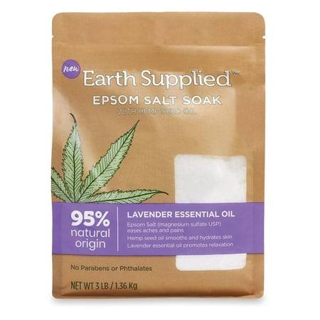 Earth Supplied Epsom Salt Natural Lavender 3LB Bag