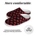 thumbnail image 6 of Goofa Sexy Red Lips Kiss Print Womens Mens Cotton Lightweight House Slippers , Washable Home Slippers,Indoor Comfy Bedroom Cozy Slippers-35/36, 6 of 7