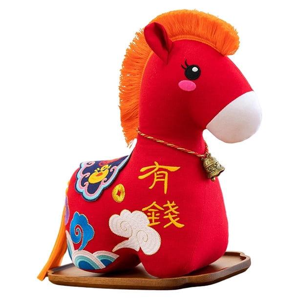 Genérico Animales de Peluche para niña, Mascota Dulce de Año Nuevo, 2026 de Peluche de Caballo Chino, para sofá, Cama, Dormitorio, Oficina, Adultos, cumpleaños, Halloween, Navidad Genérico Animales de Peluche para niña, Mascota Dulce de Año Nuevo, 2026 de Peluche de Caballo Chino, para sofá, Cama, Dormitorio, Oficina, Adultos, cumpleaños, Halloween, Navidad