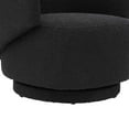 thumbnail image 6 of Swivel Armchair Chair, Black, Fabric, Living Kitchen Cafe Bistro Hospitality Restaurant, Modern Contemporary HB34744, 6 of 9