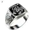thumbnail image 6 of Opolski Creative Alloy Scorpio Relief Men Ring Silver Wedding Band Jewelry Accessory for Anniversary, 6 of 8