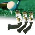 thumbnail image 3 of Funda para la cabeza de golf tejida Zulema 3 piezas con pompones, 3 of 8
