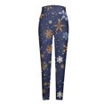 thumbnail image 5 of Lenpel Christmas Leggings for Women Comfy Full Length Printed Running Yoga Pants Soft Workout Tights, 5 of 5