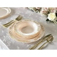 thumbnail image 6 of " OCCASIONS " 40 Pieces Plates Pack, Vintage Party, Disposable Wedding Party Plastic Bowls (10 oz Soup Bowl, Portofino in Light Pink & Gold), 6 of 6