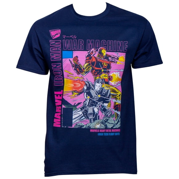Marvel 80th Iron Man and War Machine T-Shirt-3XLarge