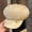 Beige, variant on JingChun Women Newsboy Cap Paperboy Hats Octagonal Soft Cabbie Cap Visor Decorated with Stylish Metal