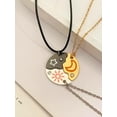thumbnail image 4 of 3Pcs Alloy Rhinetone Moon Sun Star Pendant Friendship Necklaces Moon Sun Star Pendant Necklace Mixed Color Necklace for Women Jewelry DIY Necklace Bracelet Craft Making Colorful, 4 of 4