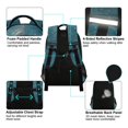 thumbnail image 4 of FORMRS Kids School Backpack Elementary Student Unisex Travel Bookbag with Reflective Stripes, Star Map, 4 of 7