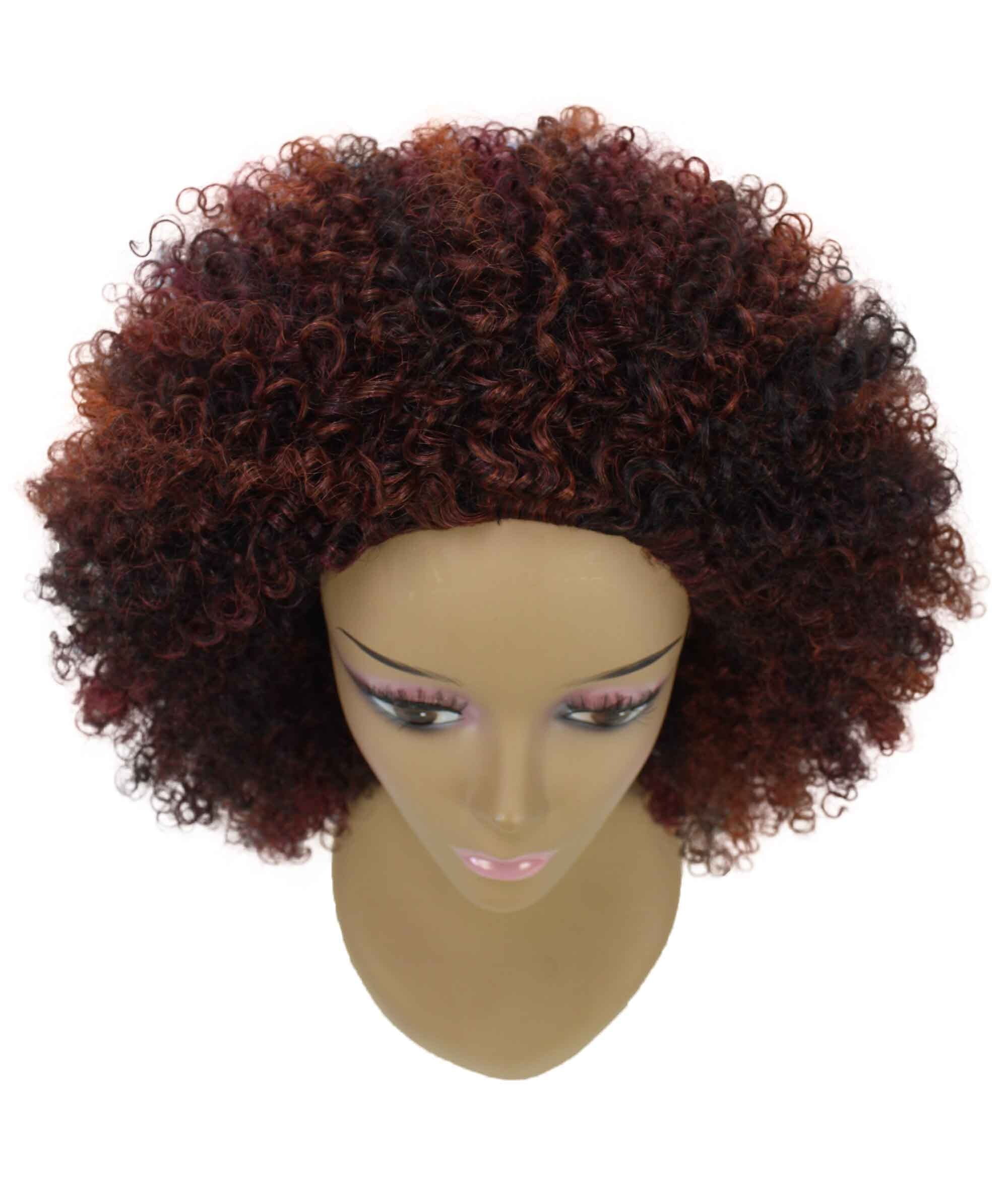 LUXLUXE Zenobia Curly Kinky 18 in Long Half Wig Mix Human Hair and Synthetic Fibers
