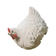 thumbnail image 1 of Escultura de pollo de granja artificial que simula una granja, para uso interior y exterior. blanco, 1 of 9
