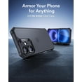 thumbnail image 2 of Funda de teléfono ESR Air Armor Series para iPhone 16 - Negro esmerilado, 2 of 7