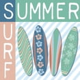 thumbnail image 3 of Medley, Elizabeth 12x12 Black Modern Framed Museum Art Print Titled - Summer Surf, 3 of 5