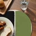 thumbnail image 3 of Sage Green Black Round 13 Inch Placemats Set of 8, Farmhouse Striped Modern Abstract Art HeatResistant Non Slip Place Mats for Dining Table, Wipeable Braided Kitchen Table Mats for Housewarming, 3 of 9