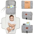 thumbnail image 1 of Colchoneta portátil para cambiar pañales KeaBabies impermeable y grande, 1 of 9