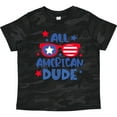 thumbnail image 3 of Inktastic 4th of July All American Dude with Red and Blue Glasses Boys Toddler T-Shirt, 3 of 5