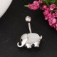 thumbnail image 2 of Punk acero inoxidable forma colgante ombligo anillo vientre Piercing joyería 14g Plata Yuyangstore Ombligo, 2 of 8
