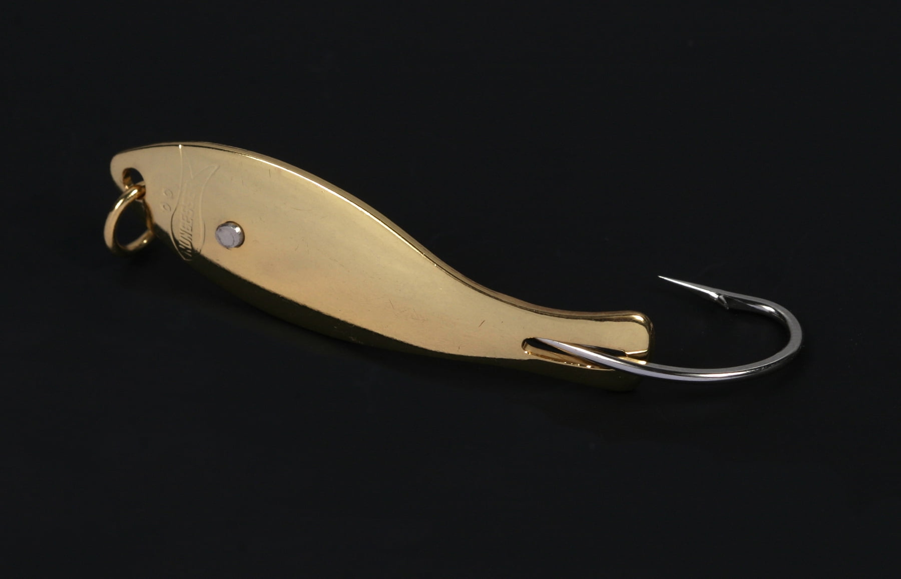 Nungesser 1 1/2" Saltwater Shad Spoon Fishing Lure, Gold, Size 1, 1/12 oz., 20G1