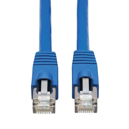 UPC: 0037332242525 | Tripp Lite Cat6a 10g-certified Snagless F/UTP Network Patch Cable (RJ45 M/M) POE CMR-LP Blue 6 Feet. Solid – Blue