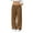 Coffee#367, variant on FINALGANG Women Plush Pants Warm Solid Color Elastic Waist Drawstring Straight Wide Leg Fuzzy Trousers Woman Classic Casual Daily Party Photoshoot Pants,Beige,L