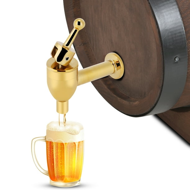 Llave dispensadora de cobre para líquidos, dispensador de agua de reemplazo para barril de vino, Cerveza, Dispensador de bebidas, Repuesto Spigot, Golden(1.2cm), 1 Unbranded JYA03944-02