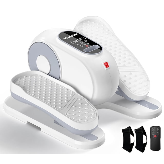 Máquina elíptica para colocar debajo del escritorio Viamotion para personas mayores, color blanco