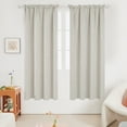 thumbnail image 2 of Deconovo Cream 52 x 72 inch Blackout Curtains Wave Line Foil Printed Drapes for Bedoom, 2 Panels, 2 of 8
