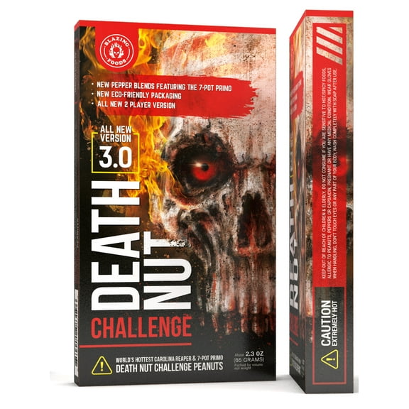 Death Nut Challenge Version 3.0 with Carolina Reaper Pepper & 7-Pot Primo Peppers