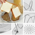thumbnail image 4 of 4 Slices Camping Toaster With Foldable Stand Porous Tray Bread Toaster For Families Outdoor Gas Stove Picnic Foldable, 4 of 4
