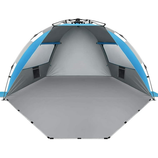 Oileus Beach Tent XLarge 4 Person Tent Sun Shelter, Pop Up Tents