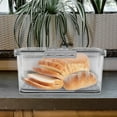 thumbnail image 4 of Minkissy Large Capacity Bread Box Kitchen Storage Grey Minimalist for Kitchen Counter 1Set, 4 of 8