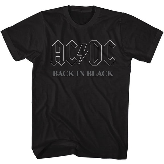 AC/DC Backinblack3 Black Adult T-Shirt 5Xl