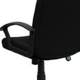 thumbnail image 3 of Mid-Back Black Fabric Executive Swivel Chair with Nylon Arms, 3 of 9