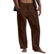 thumbnail image 1 of Pantalones Casuales de Color Sólido de Verano de Moda Mezcla de Lino de Poliéster para Hombres, 1 of 9