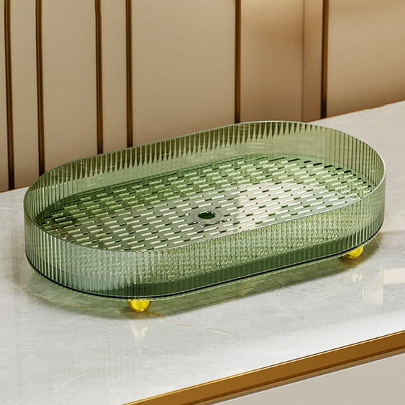 Aursykel Dish Drying Tray System 8.8x15.1 Inches Kitchen Countertop Drip Tray for Kitchenware Coffee Tea Drying Mat Non Slip Long Lasting and Easy Draining Dishwasher Safe PET ABS