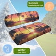 thumbnail image 5 of Aplkyhs Palm Tree Golf Cart Seat Covers Beach Sunset Print Club Car Seat Bottom and Backrest Cushion Universal Club Car Seat Covers Comfort Golf Cart Rear Seat with Elastic Band, 5 of 6