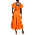 thumbnail image 2 of BGL womens  Midi Dress, 4, Orange, 2 of 3