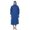Blue, variant on Adult Long Sleeve Waterproof Rain Poncho Hooded Raincoat for Motorcycle, Scooter, Cycling & Outdoor Riding