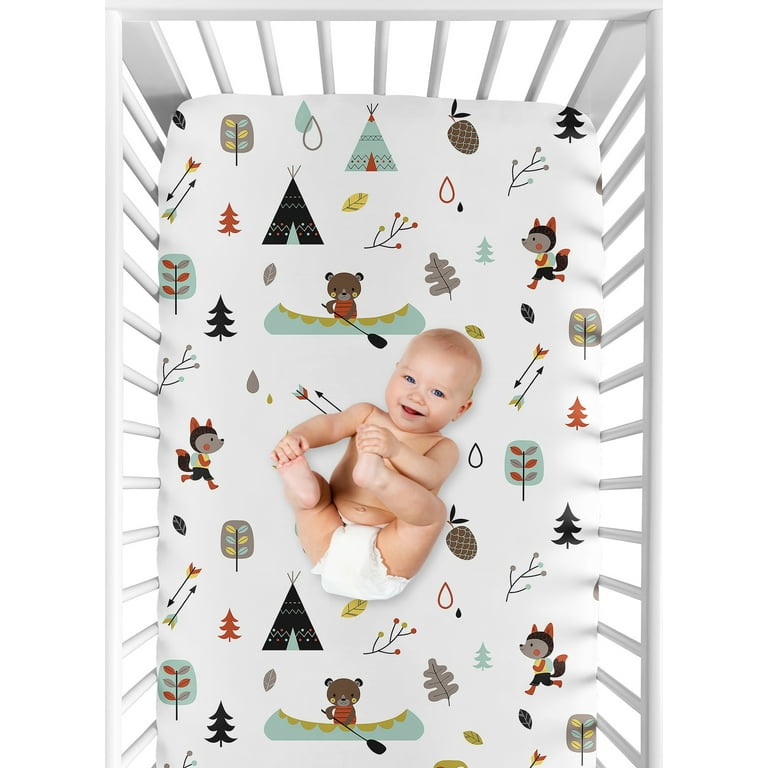 Outdoor Adventure Collection Crib Sheet Print Walmart