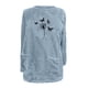 thumbnail image 4 of HongQid Fleece Sweatshirt for Women Winter Warm Sherpa Tunic Thermal Fleece Crew Neck Long Sleeve Pullover Loungewear with Pockets, 4 of 4