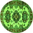 thumbnail image 1 of Ahgly Company Indoor Round Geometric Green Traditional Area Rugs, 6' Round, 1 of 1