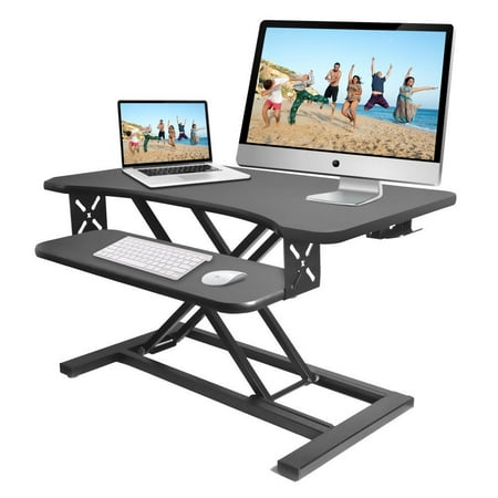 Pyle Sitting / Standing computer Computer & Monitor Desk Stand