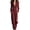 Burgundy, variant on Womens Faux Suede Zip Up Jumpsuits Long Sleeve Wide Leg Standing Collar Jumpsuits with Pockets Relaxed Fit Casual Fall Jumpsuits Burgundy
