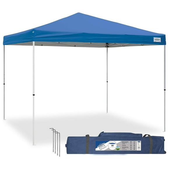 Caravan Canopy Canopy V Series 2 Pro 10' x 10' Entrée de Gamme Jambe Droite Bleu