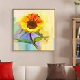 thumbnail image 3 of wall26 Framed Canvas Wall Art for Living Room, Bedroom Vibrant Flower Painting IV Canvas Prints for Home Decoration Ready to Hang - 24x24 inches, 3 of 4