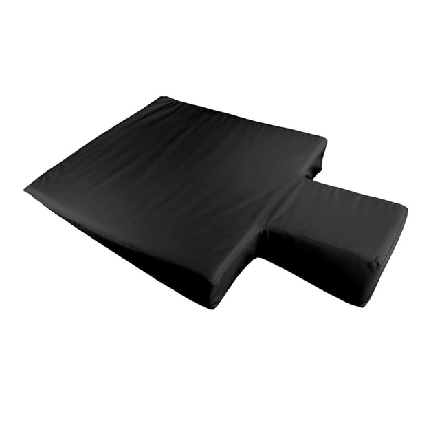 koolsoo Upholstered Wedge Accessories Exercise Equipment for Home Gym Studio Balance black