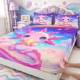 thumbnail image 3 of Manfei 3D-Printed Axolotl Fitted Sheet Full,Cute Animals Print Bed Set,3-Piece,1 Fitted Sheet and 2 Pillowcases, 3 of 5