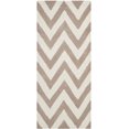 thumbnail image 2 of SAFAVIEH Cambridge Kaitlyn Zig Zag Stripes Wool Runner Rug, Beige/Ivory, 2'6" x 6', 2 of 7