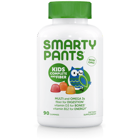 SmartyPants Kids Complete and Fiber Multivitamin Gummies, 90