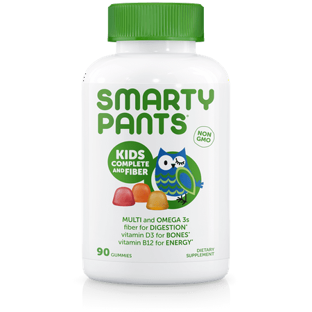- SmartyPants Kids Complete and Fiber Multivitamin Gummies, 90 Ct